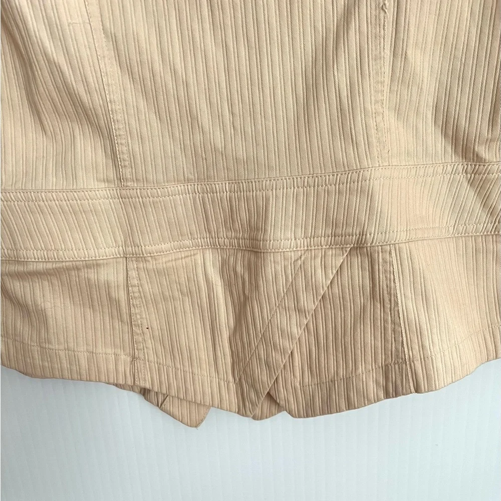 Coldwater Creek Jacket Blazer Women’s Size 10 Beige Button GUC - Picture 9 of 9